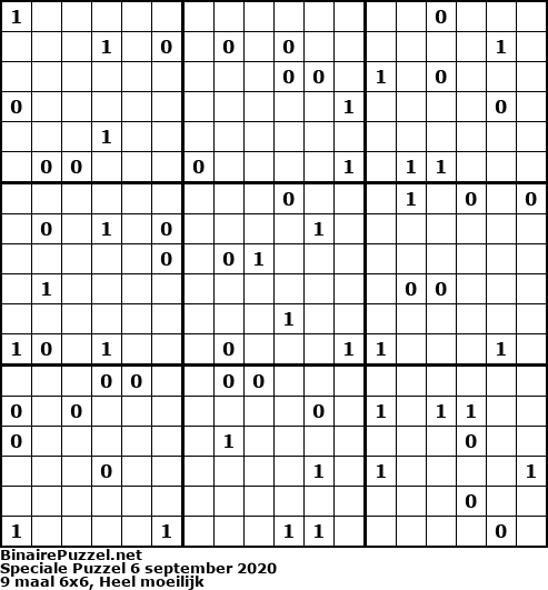 Binaire Puzzel