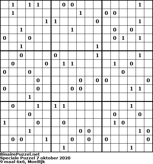 Binaire Puzzel
