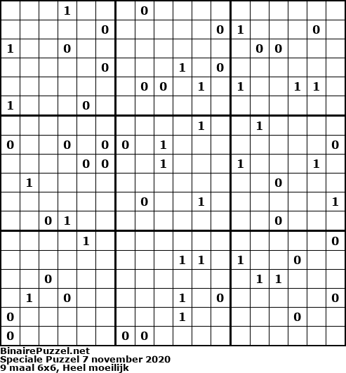 Binaire Puzzel