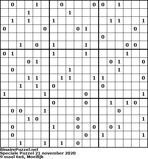 Binaire Puzzel