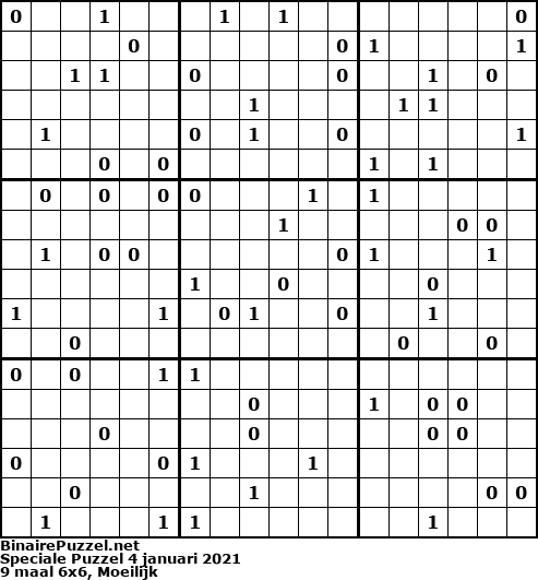 Binaire Puzzel