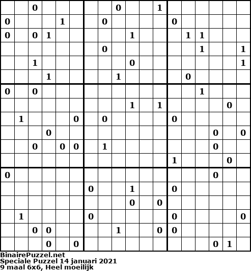Binaire Puzzel