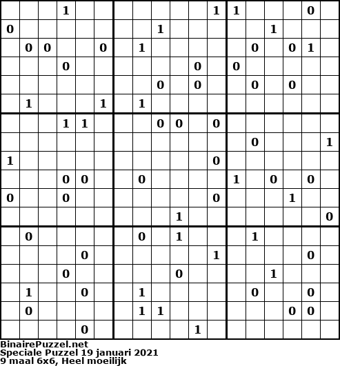 Binaire Puzzel