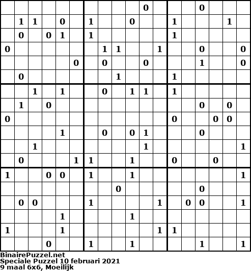 Binaire Puzzel
