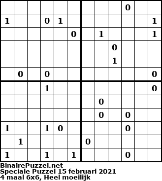 Binaire Puzzel