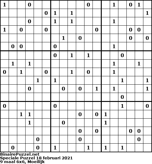 Binaire Puzzel