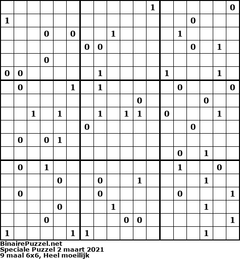 Binaire Puzzel