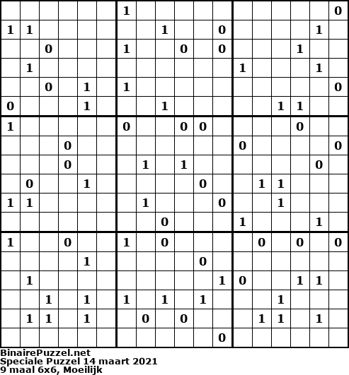 Binaire Puzzel