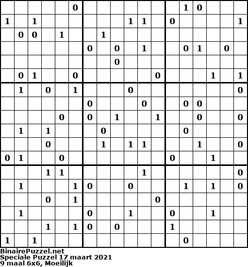 Binaire Puzzel