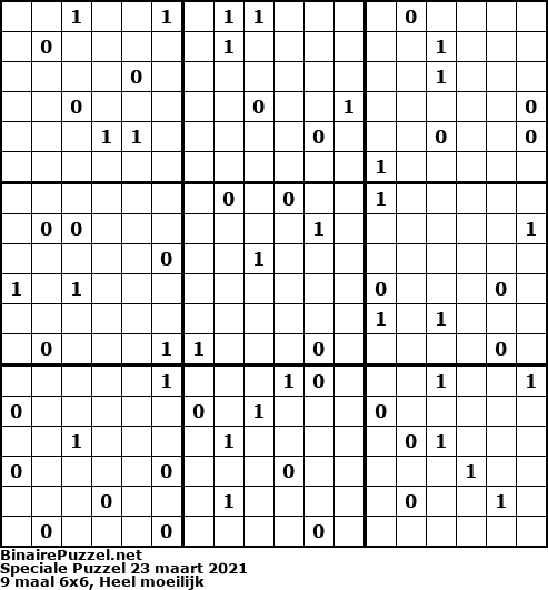 Binaire Puzzel