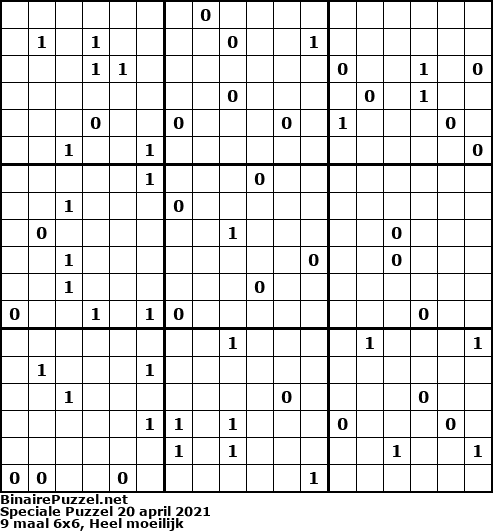 Binaire Puzzel