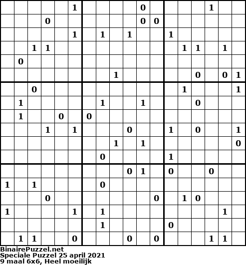 Binaire Puzzel