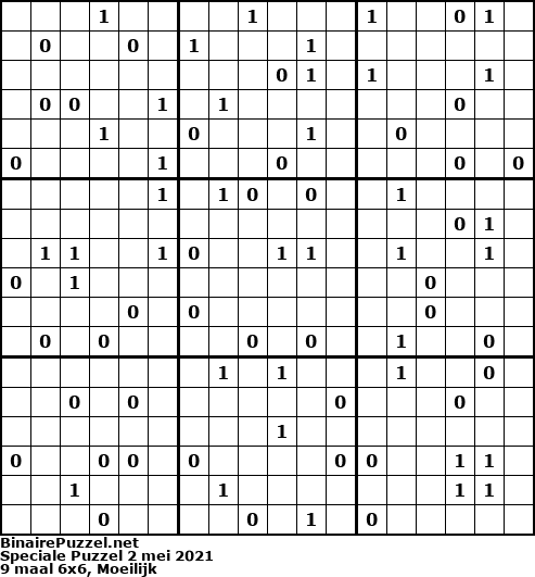 Binaire Puzzel