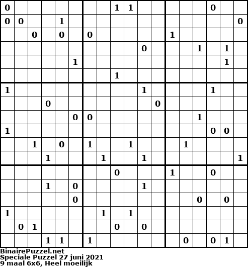 Binaire Puzzel