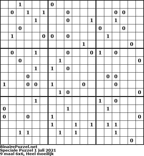 Binaire Puzzel