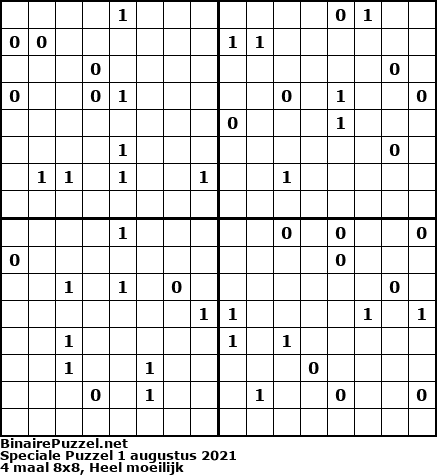 Binaire Puzzel