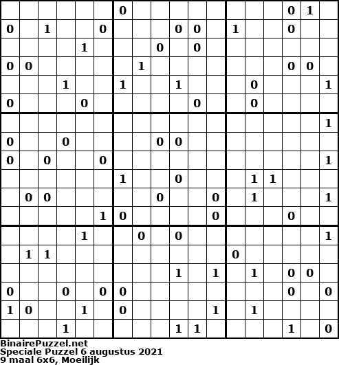 Binaire Puzzel