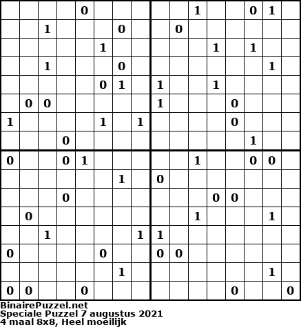 Binaire Puzzel