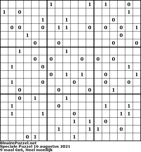 Binaire Puzzel