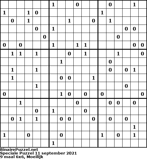 Binaire Puzzel