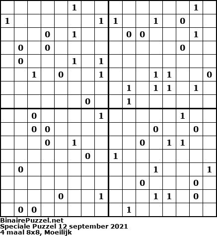 Binaire Puzzel