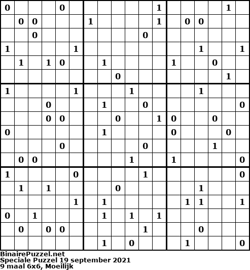 Binaire Puzzel