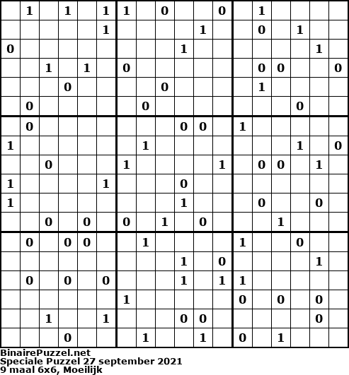 Binaire Puzzel