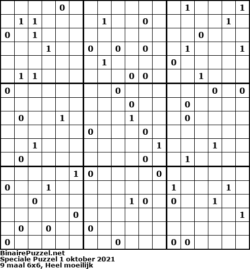 Binaire Puzzel
