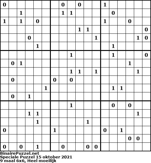 Binaire Puzzel