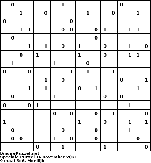 Binaire Puzzel