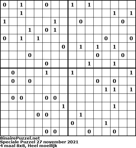 Binaire Puzzel