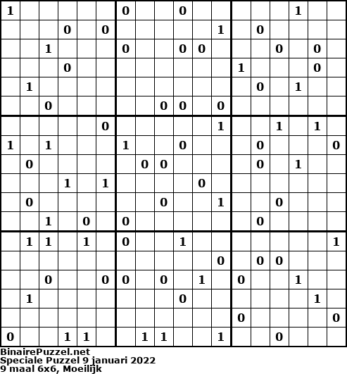 Binaire Puzzel