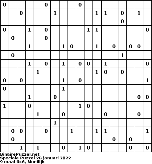 Binaire Puzzel