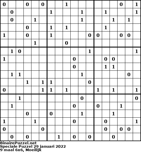 Binaire Puzzel
