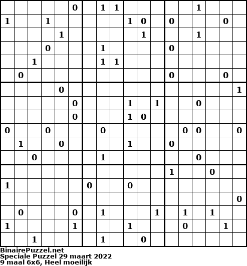 Binaire Puzzel