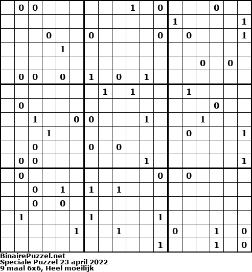 Binaire Puzzel
