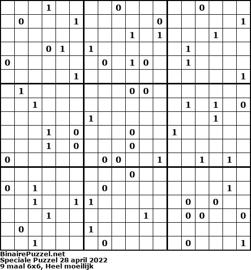 Binaire Puzzel