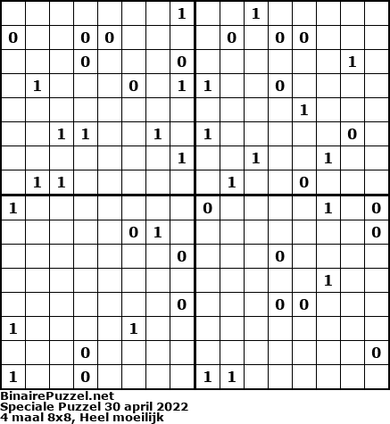 Binaire Puzzel