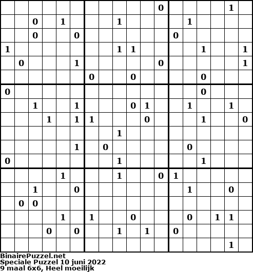 Binaire Puzzel