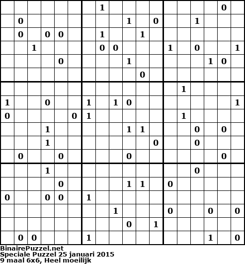 Binaire Puzzel
