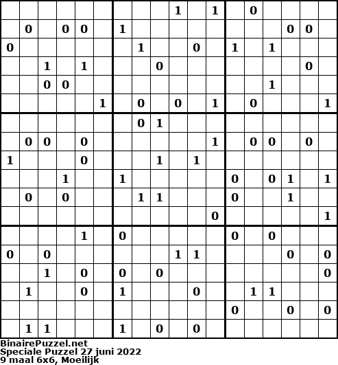 Binaire Puzzel