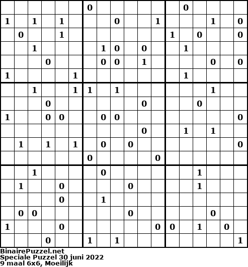 Binaire Puzzel