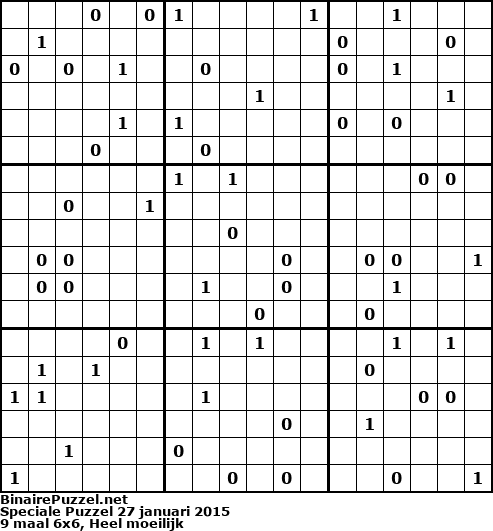 Binaire Puzzel