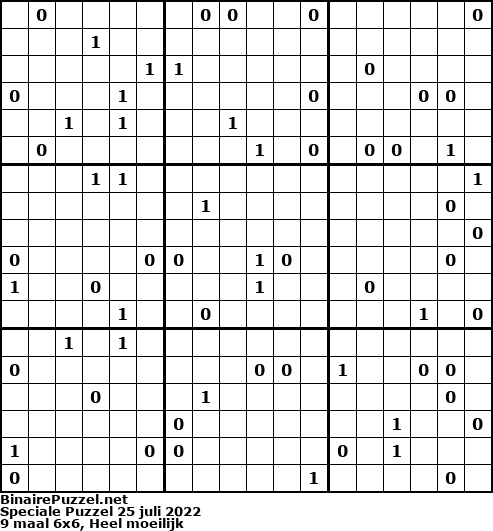 Binaire Puzzel