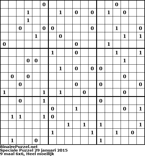 Binaire Puzzel