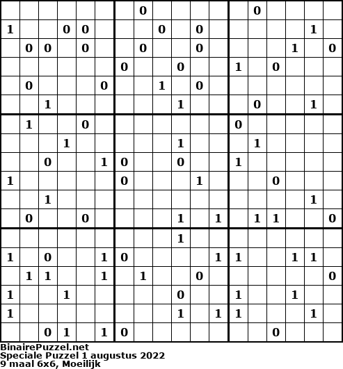 Binaire Puzzel