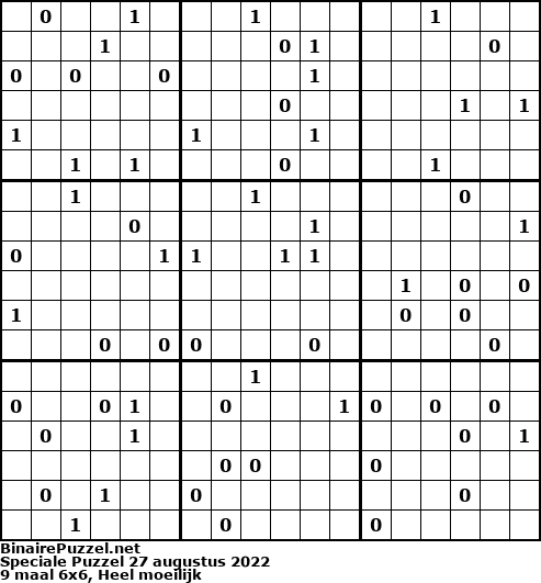 Binaire Puzzel