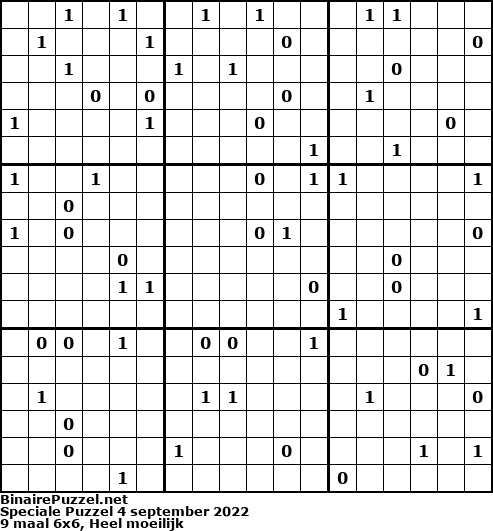 Binaire Puzzel