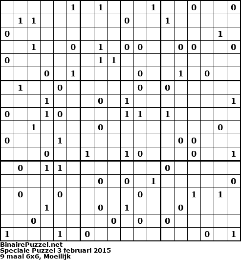 Binaire Puzzel