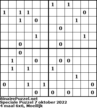 Binaire Puzzel